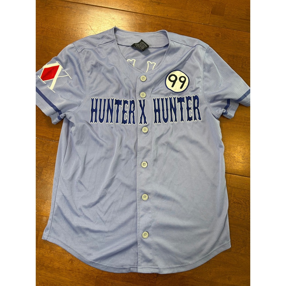 BoxLunch Hunter x Hunter Jersey Mens Medium Blue Killua 99 Anime Baseball Tee